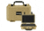 Bushnell 11.6in Waterproof Hard Single Gun Case with Foam, Tan, Compact, BN00010-TAN
