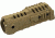 Command Arms Accessories AR15 / M16 M4 Carbine 3 Sided Rail Handguard W/ Interchangeable Rails, Polymer, Tan M4S1TAN