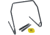 Caldwell AR500 Gong and Target Stand Combo, Black/Yellow, 1140016