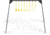 Caldwell AR500 Rimfire Kyl Challenge Target Kit w/Stand, Black/Yellow, 4002310