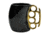 Campco Brass Knuckles Mug, Black/Gold, Ceramic, CBGM1026