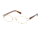 Calligraphy Collections F-374 SESC F37400 Single Vision Prescription Eyeglasses - Col1 - Shiny Gold SESC F374005335 GO