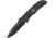 Camillus Knives Rimfire 30-60 Linerlock Folding Knife, 2.75in Black Carbonitride Titanium Coated Aus-8 SS Drop Point, Black G10 Handle, Pocket Clip, 30-60 Bullet Cap Inlay, Black, 19471