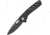 Camillus Knives Slot Linerlock Folding Knife, 2.75in Black Carbonitride Titanium Coated Aus-8 SS Drop Point, Black Glass Filled Nylon Handle, Quick Launch Dual Bearing System, Black, 19806