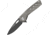 Camillus Knives Slot Linerlock Folding Knife, 2.75in Black Carbonitride Titanium Coated Aus-8 SS Drop Point, Gray Glass Filled Nylon Handle, Pocket Clip, Thumb Pull, Gray, 19802