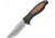Camillus Knives TigerSharp Linerlock Folding Knife, 3in Satin SS Drop Point, Black Frn Handle, Brown Rubber Handle Insert, One Standard Edge And One Serrated Replaceable Blade, Black, 19131