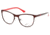 Candies CA0124 Eyeglass Frames - Matte Bordeaux Frame Color, Clear Lens Color