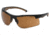 Carhartt Rockwood Safety Glasses w/Sandstone Bronze Anti-Fog Lens ,polybag, Black/Tan, CHB718DT