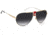 Carrera 1033/S Sunglasses, Gold Red Frame, Grey Shaded Lens, 716736298559