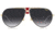 Carrera 1033/S Sunglasses, Gold Red Frame, Grey Shaded Lens, 716736298559