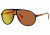 Carrera Champion/RUBBER/S Sunglasses CHAMPRUS-09LV-UZ-6212 - Matte Black / Red Frame, Red Mirror Lenses, Lens Diameter 62mm, Distance Between Lenses 12mm