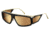 Carrera Facer Sunglasses FACER-02M2-K1-6215 - Black/Gold Frame, Brown Gold Sp Lenses, Lens Diameter 62mm, Distance Between Lenses 15mm