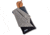 Carson Eyeglass Pouch w/Built-in Microfiber Cloth, Black/Grey, 6.7x7.6in, EC-10BKGY