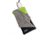 Carson Eyeglass Pouch w/Built-in Microfiber Cloth, Grey/Green, 6.7x7.6in, EC-10GYGR