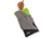 Carson Eyeglass Pouch w/Built-in Microfiber Cloth, Grey/Green, 6.7x7.6in, EC-10GYGR