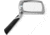 Carson LED Lighted Folding Rectangular Magnifier, 2.5x Power, Silver/Black, Small, MJ-30