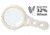 Carson Optical Wheat Version MagnetMag Handheld Magnifier, Beige, DX-50EF