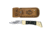Case 2159L SS Hammerhead w/ Leather Sheath  Skillfully Etched, Glazed BladeFolding Knife, Smooth Jet-Black Synthetic Handle, 5 00177