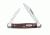 Case 6233 SS Brown Synthetic Pen  Clip and Pen Blades Folding Knife, Jigged Brown Synthetic Handle, 2 5/8 00083