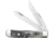 Case Air Force Trapper Folding Knife w/ Blade Etching, 4.13in Closed, Mirror Clip/Spey Blades, Natural Smooth Bone Handle, 32406