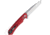 Case Kinzua Folding Knife, 4.75in Closed, S35VN, 3.75in Stonewash Tanto Blade, Red Aluminum Handle, 64664