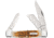 Case Large Stockman Amber Bone Folding Knife, 4.25in Closed, Mirror Clip/Sheepsfoot/Spey Blades, Amber Jigged Bone Handle, 10724