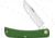 Case Sod Buster Jr Green Synthetic Folding Knife, 3.63in Closed, Mirror Skinner Blade, Green Smooth Synthetic Handle, 53395
