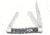 Case Black &amp; White Carbon Fiber - Medium Stockman Folding Knive, Surgical Steel Sheepfoot and Spey Blades, Black and White Handle, 3.625in Closed, 38923