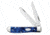 Case Blue Pearl Kirinite - Mini Trapper Folding Knive, Surgical Steel Clip and Spey Blades, Blue Multi Handle, 3.5in Closed, 23432