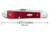 Case Copperhead Folding Knife, 3.88 in, Chrome Vanadium Steel, Dark Red Bone Peach Seed Jig Handle, 31953