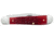 Case Copperhead Folding Knife, 3.88 in, Chrome Vanadium Steel, Dark Red Bone Peach Seed Jig Handle, 31953