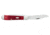 Case Copperhead Folding Knife, 3.88 in, Chrome Vanadium Steel, Dark Red Bone Peach Seed Jig Handle, 31953