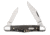Case Half Whittler Folding Knife, 3.25 in, Tru-Sharp Surgical Steel, Black Sycamore Wood Smooth Handle, 25571