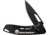 Case Harley TecX Framelock Folding Knife, 2.25in Black SS Blade, Black SS Handle, Thumb Pull, Pocket Clip, Black, 52213