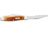Case Medium Stockman Folding Knife, 3.25 in, Tru-Sharp Surgical Steel, Pocket Worn Corn Cob Jig Harvest Orange Bone Handle, 17003