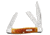 Case Medium Stockman Folding Knife, 3.25 in, Tru-Sharp Surgical Steel, Pocket Worn Corn Cob Jig Harvest Orange Bone Handle, 17003