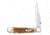 Case Peach Seed Jig Kickstart TrapperLock Folding Knive w/Belt Clip, Surgical Steel Clip Blade, Amber Bone Handle, 4.125in Closed, 30090