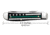 Case Stripes of Service Mini Trapper Folding Knife, 3.5 in, Tru-Sharp Surgical Steel, Smooth Black Bone with Green Line Handle, 09576