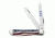 Case Star Spangled - Embellished Smooth Natural Bone Mini Trapper Blade, 6207 SS, 64135