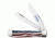 Case Star Spangled - Embellished Smooth Natural Bone Trapper Blade, 6254 SS, 64132
