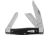 Case Stockman Micarta Folding Knife, 4.25in Closed, SS, Satin Clip/Sheepsfoot/Spey Blades, Black Smooth Micarta Handle, 27732