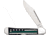 Case Stripes Service Copperlock Folding Knife, Mirror finish stainless locking clip blade, Black smooth bone handle, 9577