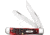 Case Trapper Crimson Peach Seed Folding Knife, Mirror finish stainless clip and spey blades, Crimson peach seed jigged bone handle, 27380
