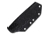 Casstrom Micarta Field Dresser Knife, 7.38in Overall, 3.5in Satin 14C28N Sandvik Blunt Tip Blade, Sharpened Top Edge, Black Smooth Micarta Handle, Kydex Sheath, 13520