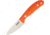 Casstrom Safari Orange G10 Fixed Blade Knife, 2.5in, Standard Edge, Satin, Orange, G10 Handle CI10630