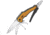 Caterpillar Multi Function Tool 9-in-1, 4 partially serrated blade, Yellow aluminum handle, 980045