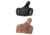 Cebeci Arms Remington Leather Half Pancake Holster Basketweave 20955, Black, Tan