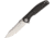 CH Knives Carbon Fiber Linerlock Folding Knife, 3.63in Satin S35Vn SS Blade, Carbon Fiber Handle, Thumb Stud, Pocket Clip, Gray Anodized Titanium Frame, CH3516-S