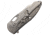 CH Knives Framelock Folding Knife, 3.5in Satin S35Vn SS Blade, Gray Titanium Handle, Thumb Pull, Pocket Clip, CH3515