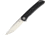 CH Knives Linerlock Black Folding Knife, 3.88 satin finish D2 tool steel blade, Black G10 handle, CH3002 BLACK HANDLE
